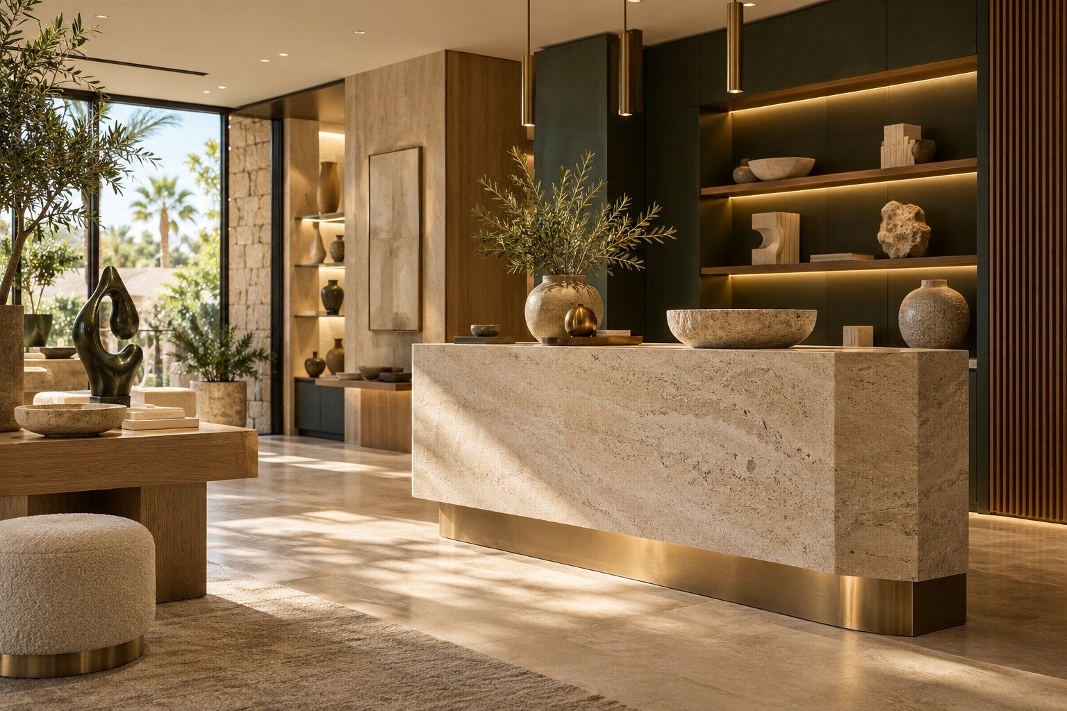 Decoración comercial premium en un espacio contemporáneo